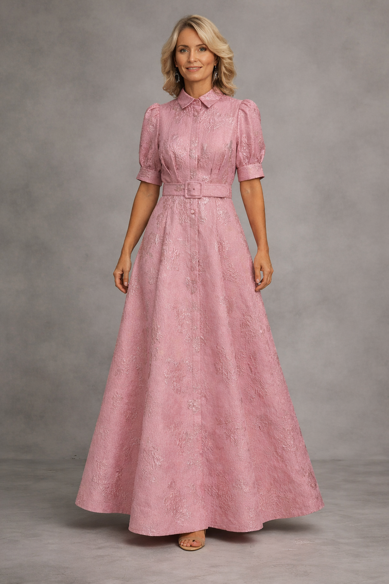 Rose™ | Printed Belted Maxi Dress